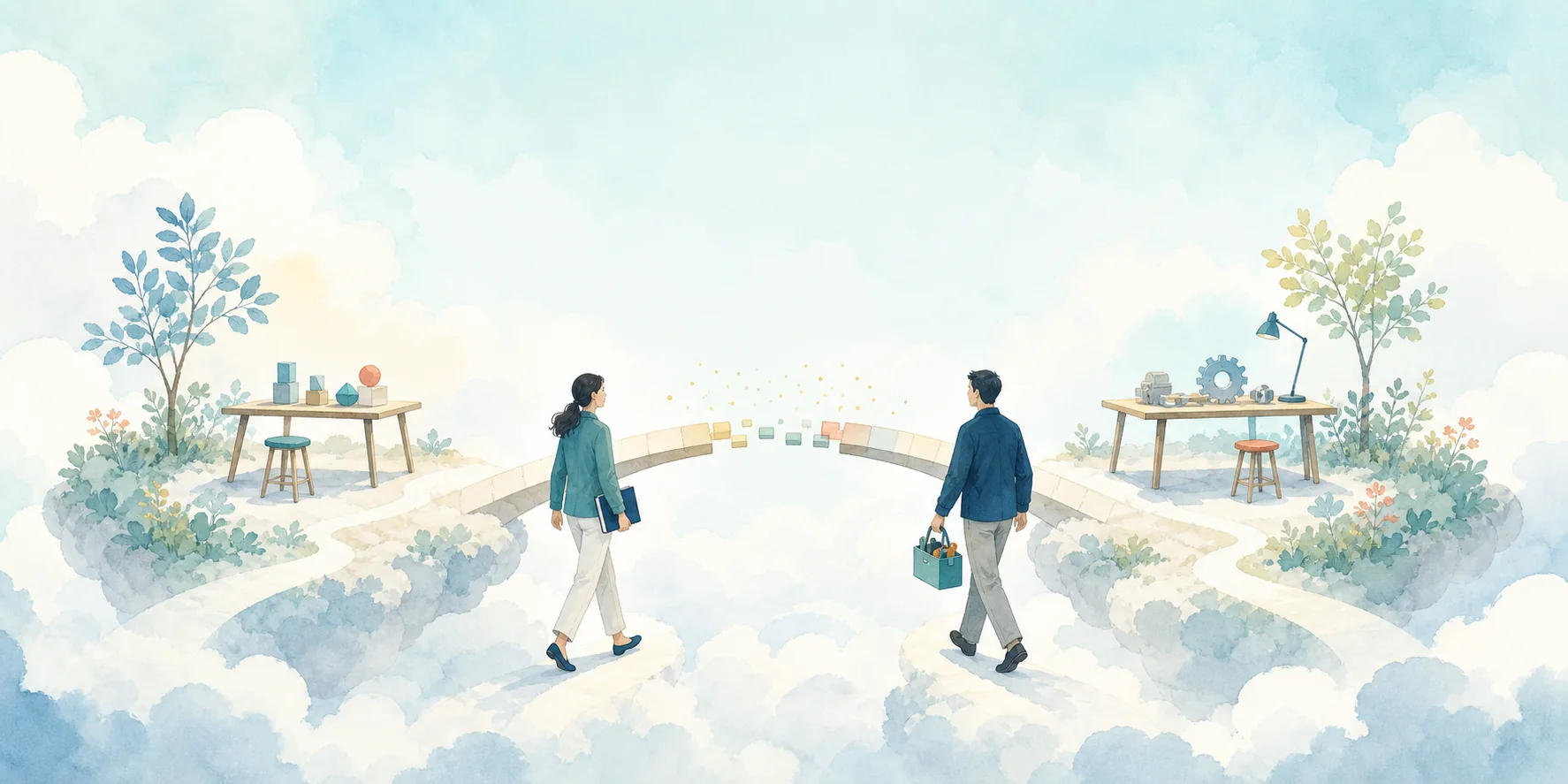 二つの仕事場をつなぐ橋を一緒につくろうとする人たち